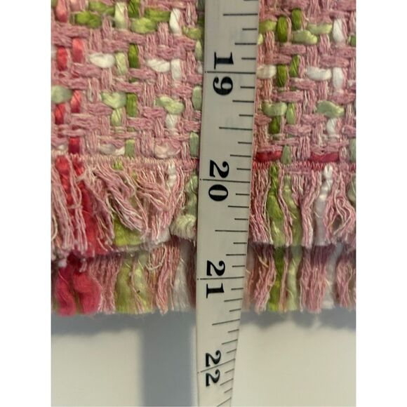 Caslon Tweed Skirt w/ Fringe 8P runs smaller Silk blend Twee Preppy Legally Blon - Picture 5 of 7